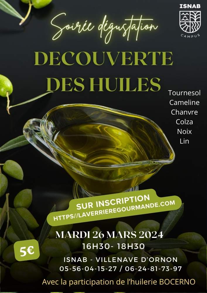 Soirée dégustation des huiles